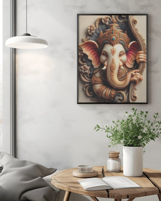 LORD GANESHA METAL POSTER