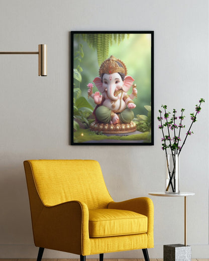 LORD BAL GANESHA METAL POSTER