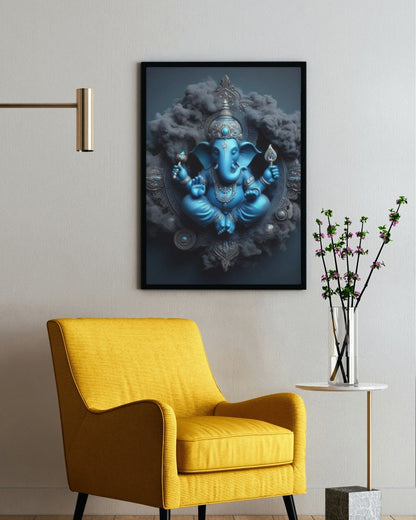 LORD GANESHA METAL POSTER