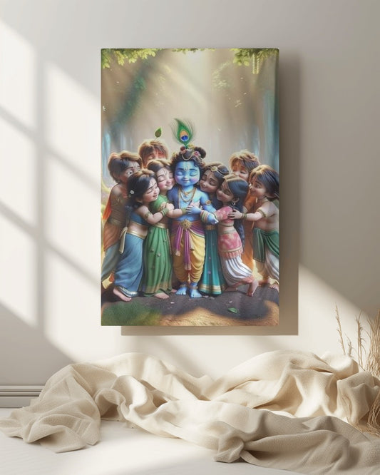 LORD KRISHNA TAPESTRY/HANGING WALL ART