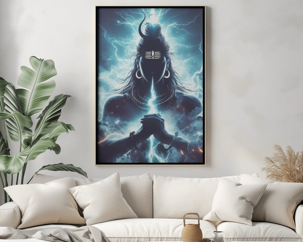 LORD SHIVA METAL POSTER