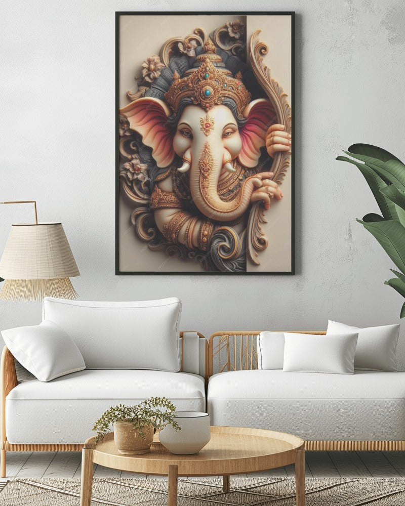 LORD GANESHA METAL POSTER