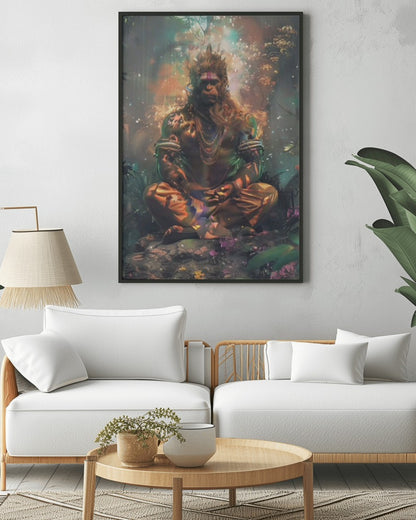 LORD HANUMAN METAL POSTER