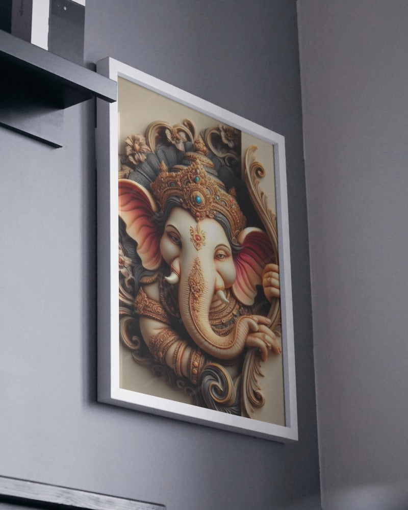 LORD GANESHA METAL POSTER