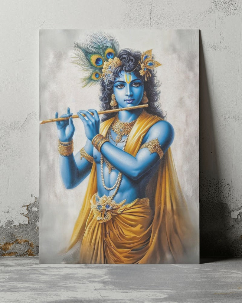 LORD KRISHNA METAL POSTER